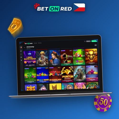 Registrační formulář Betonred Casino na notebooku s ikonami ověření a bonusu